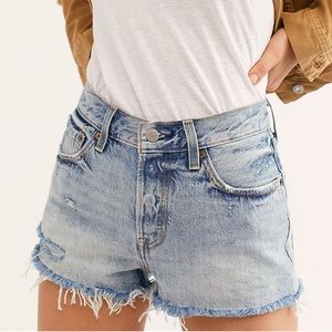 Levi’s 501 Denim Cutoff Shorts - Waveline Blue